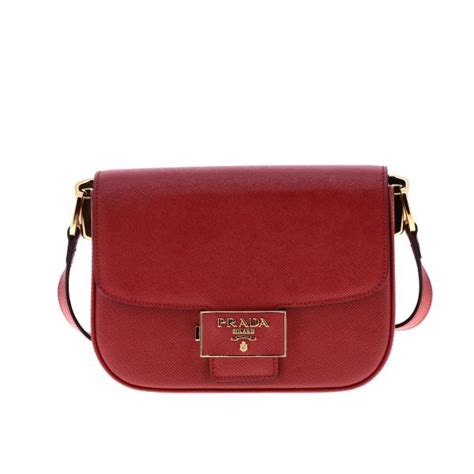 Borse Prada in Pelle Rosso 